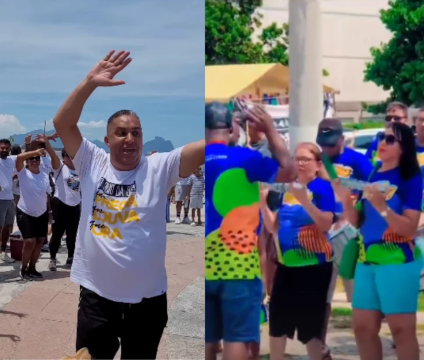 Pastor Waguinho conduz evangelismo no carnaval do Rio