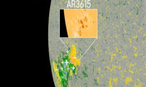Mancha solar incomum potencialmente perigosa é monitorada pela NASA