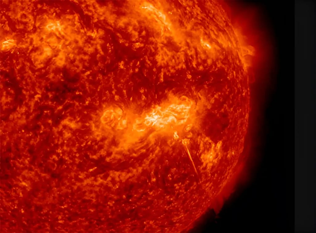 Jatos de plasma de disparo rápido são lançados pelo Sol