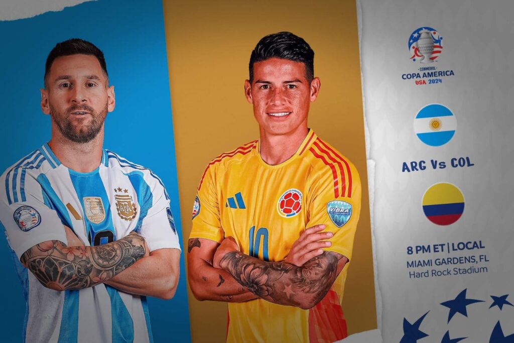 É hoje a final da Copa América com Argentina e Colômbia na disputa do título