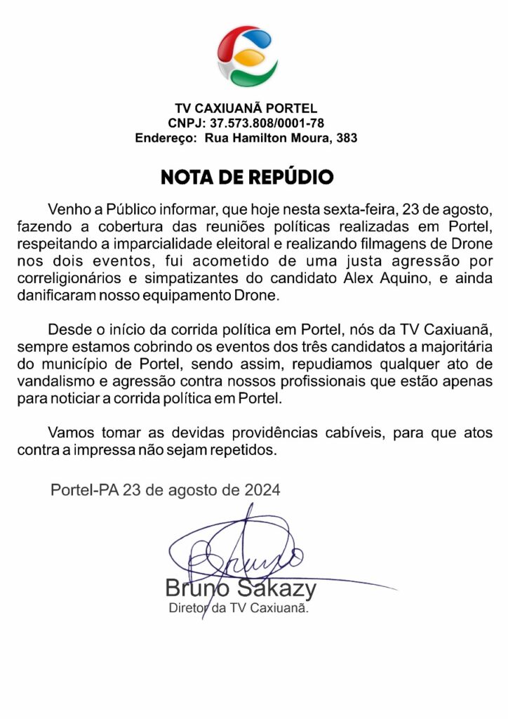 Violência política atinge equipe de televisão da cidade de Portel, no Marajó