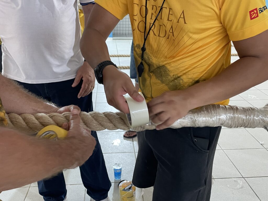 Corda do Círio e Trasladação recebe vistoria da Diretoria da Festa com apoio da Guarda de Nazaré