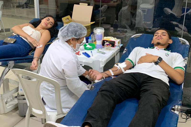 Parceria entre Fundação Hemopa e Unama mobiliza universitários para doação de sangue