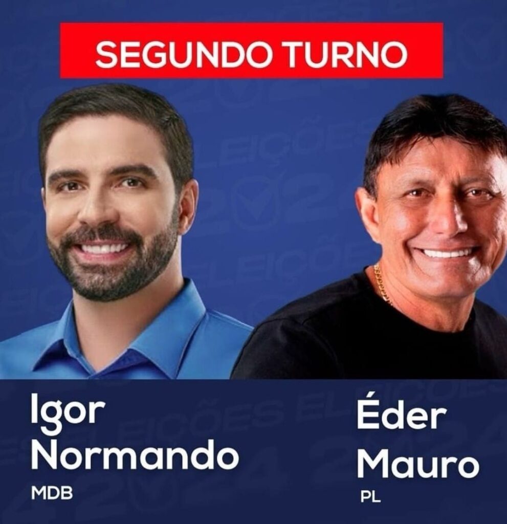 Igor Normando e Delegado Éder Mauro disputam a prefeitura de Belém no segundo turno
