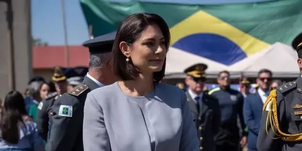 Michelle Bolsonaro participou ontem a noite de evento político em Belém