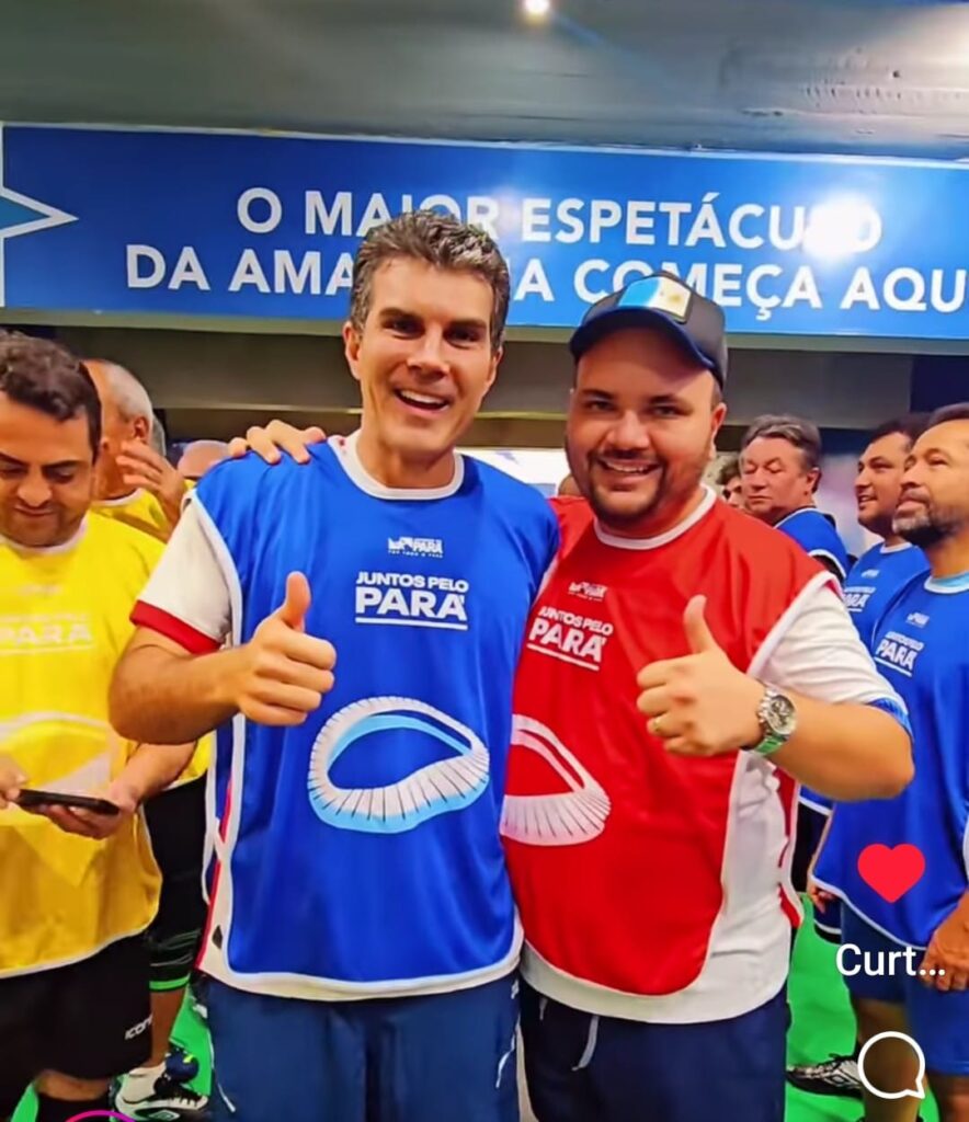 Prefeito eleito do Tauá participa do jogo “Juntos pelo Pará” a convite do governador