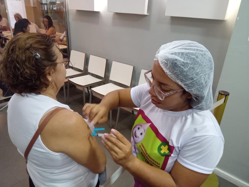 Belém tem vacinação contra a gripe nos shoppings e na Praça da República, neste fim de semana