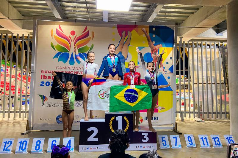 Com apoio do Governo, atletas da ginástica artística conquistam 25 medalhas na Colômbia