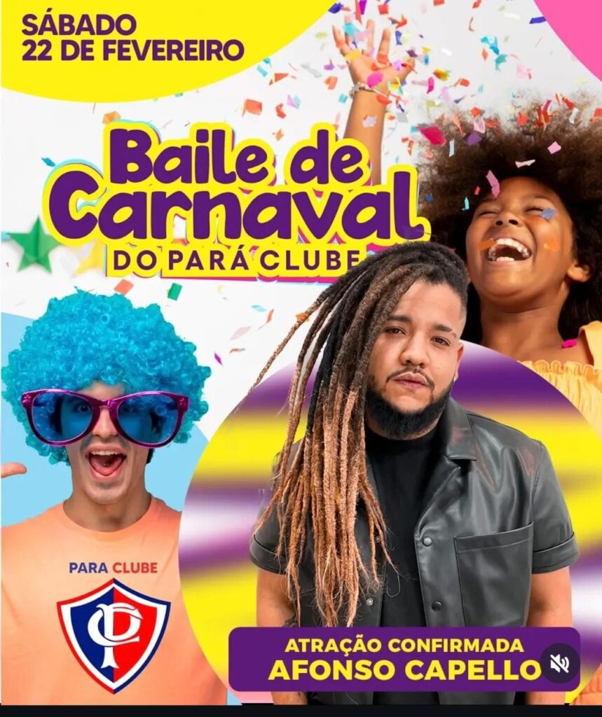 Pará Clube promove hoje bailes de Carnaval para adultos e crianças