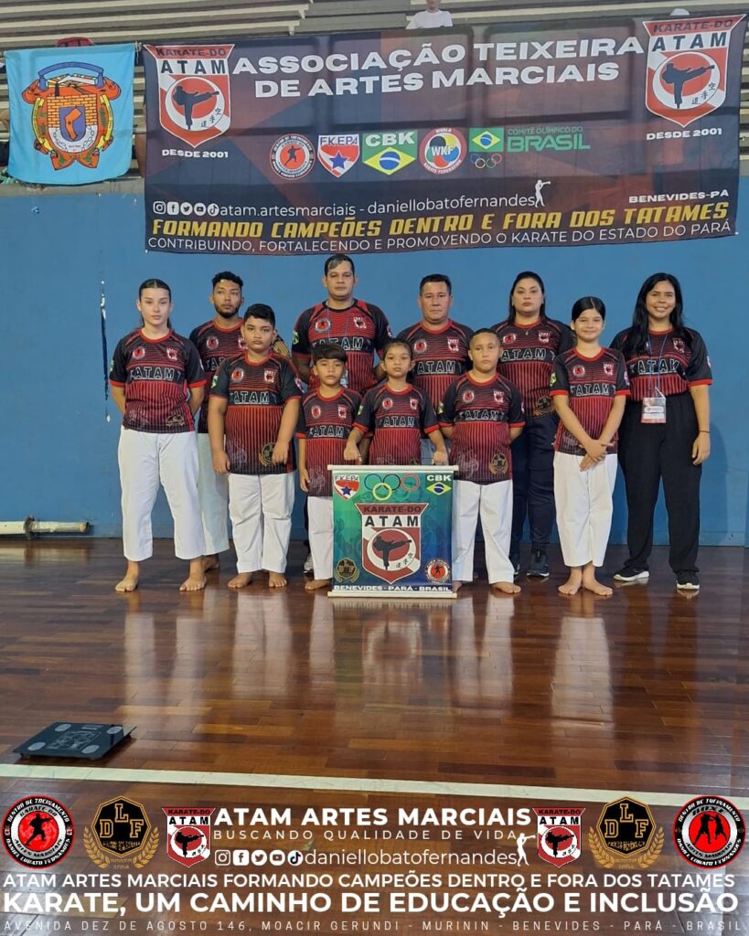 ATAM, mesmo com uma equipe de nove atletas, conquista medalhas de ouro e prata na primeira fase do Campeonato Paraense de Karate