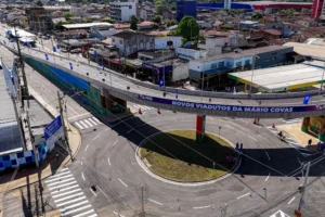 Vídeo – Estado entrega viaduto entre Mário Covas e Avenida Três Corações, em Ananindeua