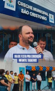 Víodeo de instagram -Duas novas creches inauguradas no Tauá e centenas de sonhos acolhidos