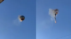 Oito morrem na queda de balão que se incendiou nos céus de Praia Grande