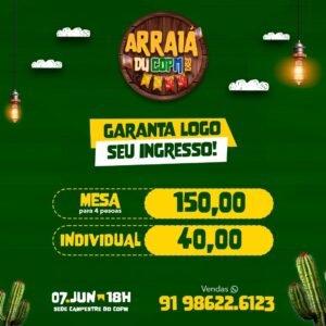 Arraiá du COPM agita a noite deste sábado em Ananindeua
