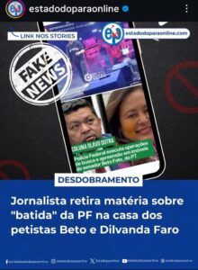 Senador e deputada foram envolvidos em uma fake news