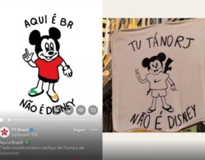 Símbolo de campanha petista imita referência ao Comando Vermelho