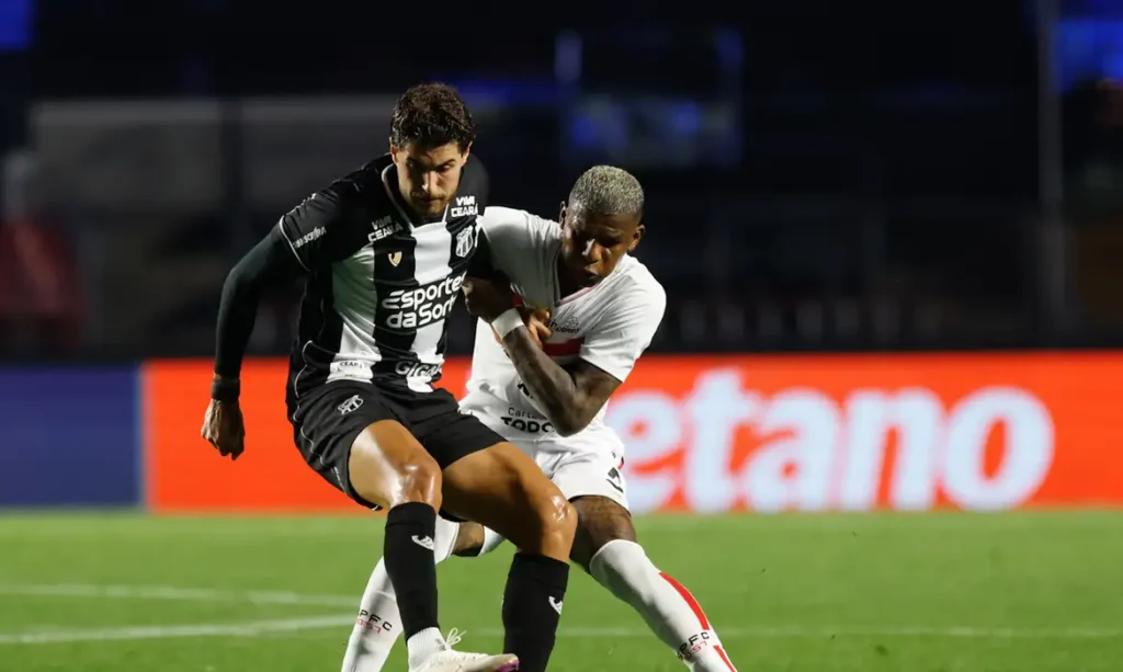 Ceará derrota São Paulo no encerramento da 25ª rodada do Brasileiro