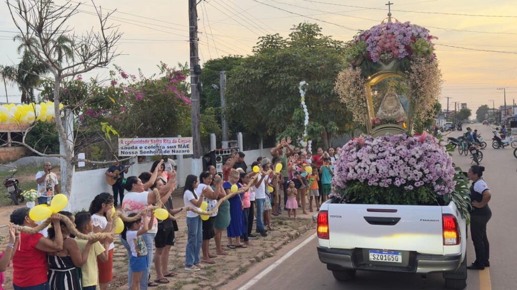 Imagem Peregrina visita duas regiões episcopais antes do Círio 2025