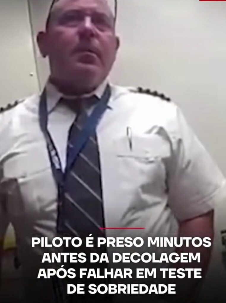 Piloto bêbado é retirado pela Polícia de avião antes da decolagem