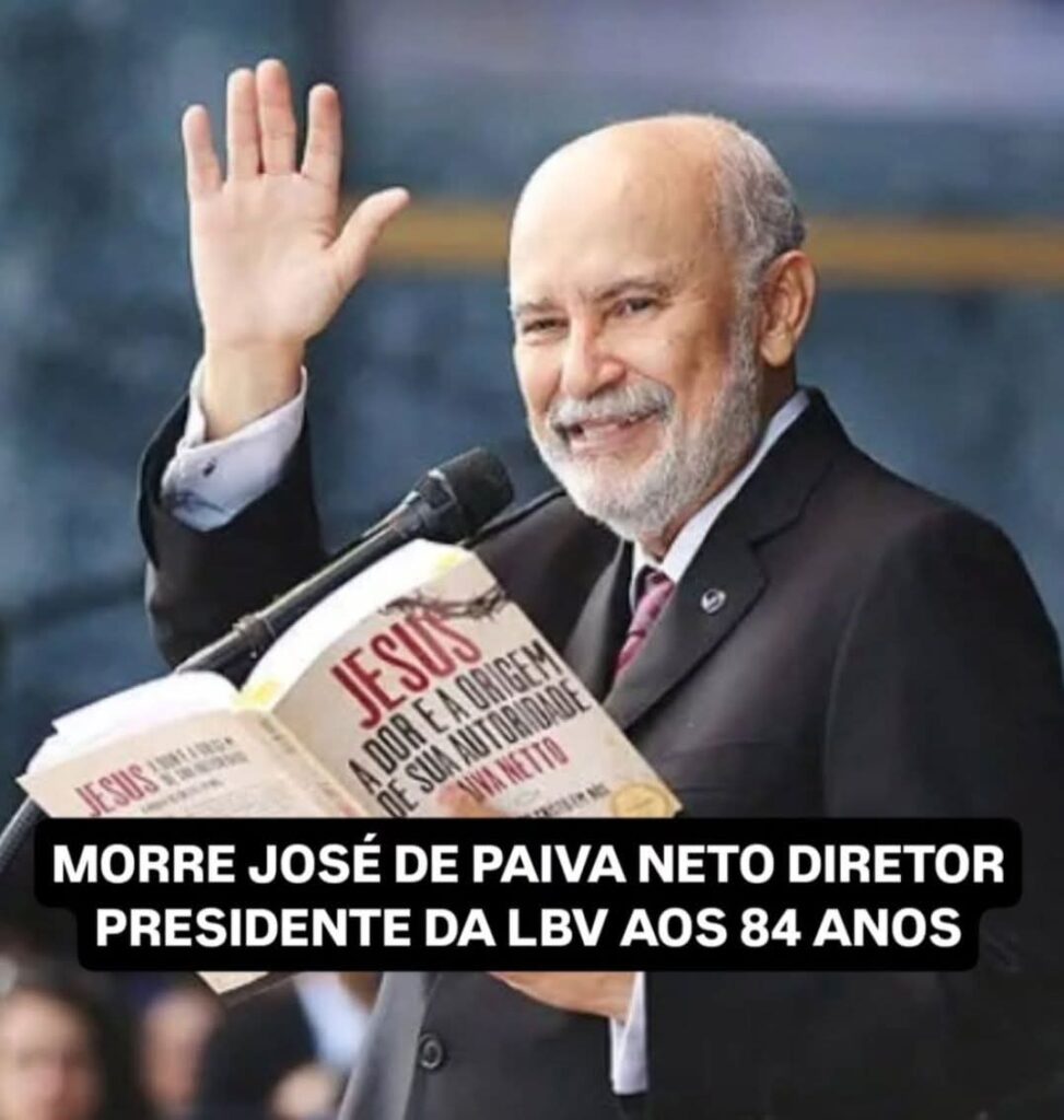 Morre, aos 84 anos, José de Paiva Netto, diretor-presidente da LBV
