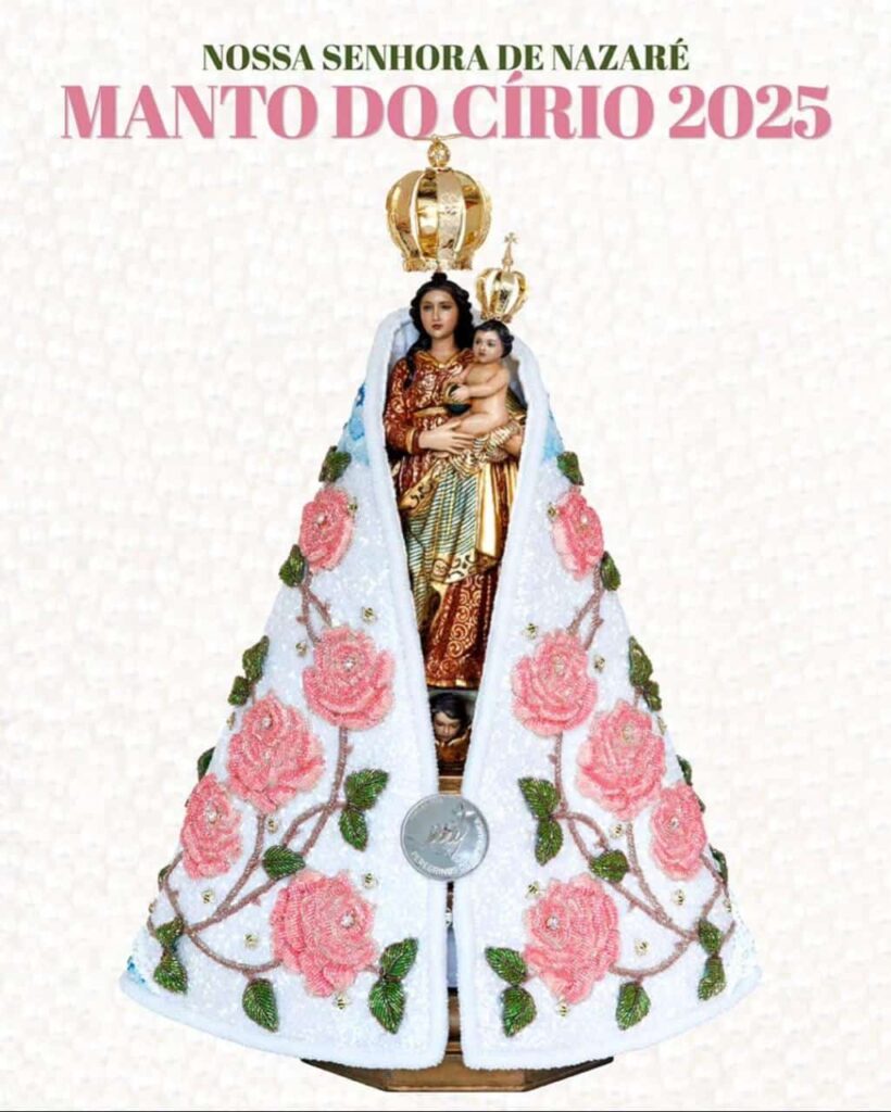 Apresentado o Manto de Nossa Senhora de Nazaré. Já é Círio em Belém!