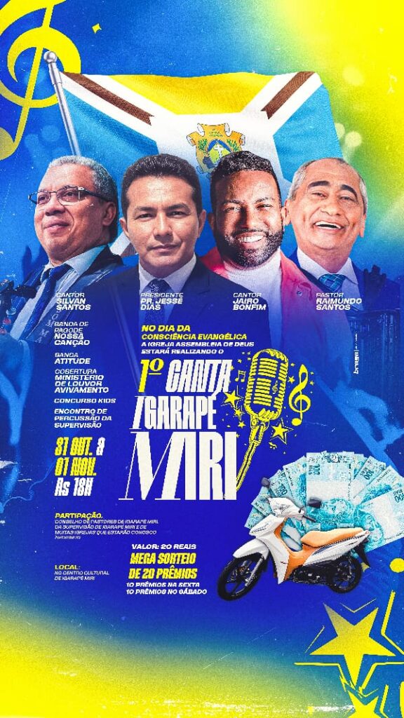 Canta Igarapé-Miri no fim de semana rememora o Dia da Consciência Evangélica
