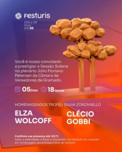 Diretor do Passaporte Cleiton Palmeira é convidado para a Solenidade de entrega do Troféu Silvia Zorzanello na Câmara de Vereadores de Gramado