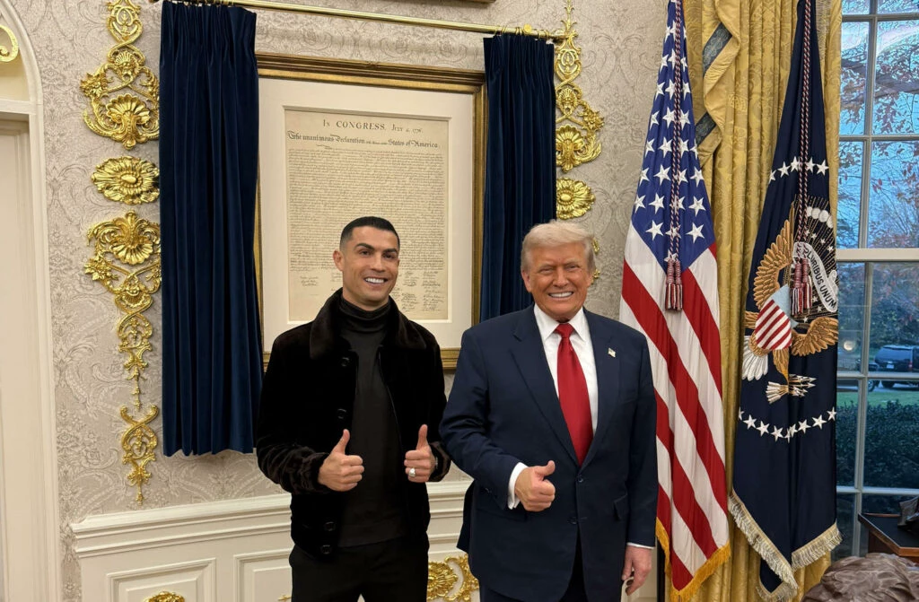 Cristiano Ronaldo rouba a cena no jantar de Trump ao príncipe saudita