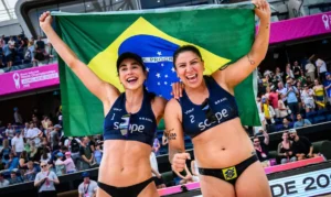 Carol Soberg e Rebecca faturam bronze no Mundial de vôlei de praia