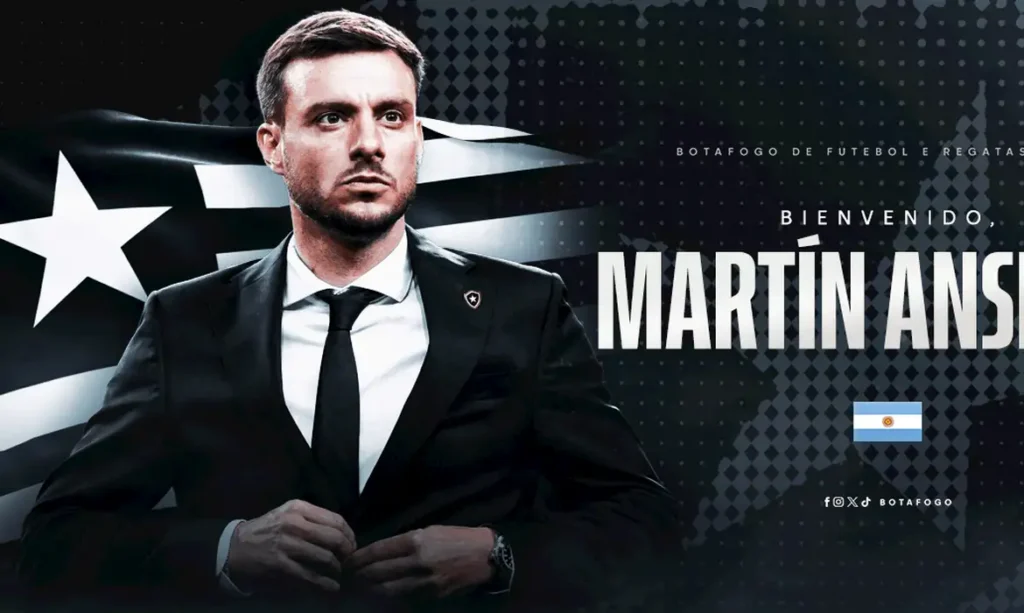 Botafogo anuncia contratação do técnico Martín Anselmi