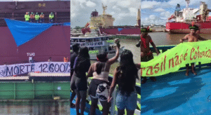 Manifestantes indígenas ocupam terminal fluvial da Cargill no Pará