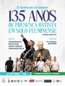 Show em Niterói vai celebrar 135 anos de presença Batista no RJ