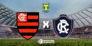 Flamengo e Remo se enfrentam no Maracanã.