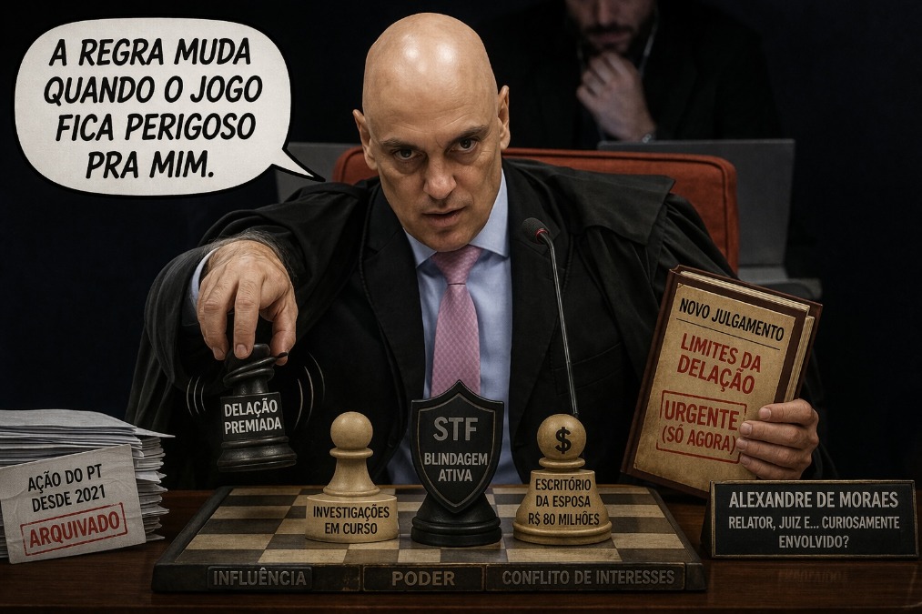 Blindagem à vista? Moraes tira da gaveta ação do PT sobre delação premiada