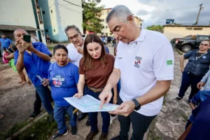 Governadora Hana Ghassan vistoria obras do “Asfalto Por Todo o Pará” no Tapanã, em Belém