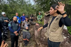 Condutores de trilhas aprendem sobre geologia interpretativa na Serra das Andorinhas