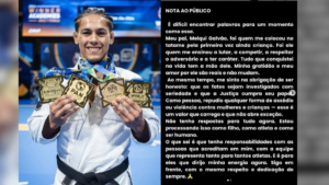 Atleta Mica Galvão se pronuncia após pai ser preso suspeito de abuso sexual