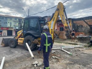 Prefeitura de Belém desobstrui seis ruas e libera tráfego no Tenoné