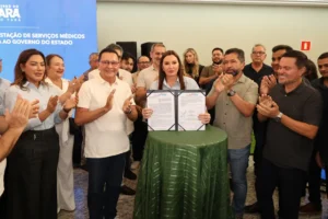Governadora Hana Ghassan assina contrato para prestação de serviços médicos pela Unimed Oeste e amplia assistência em saúde no Baixo Amazonas