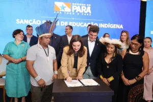 Governadora Hana Ghassan sanciona lei inédita da Educação Escolar Indígena no Pará
