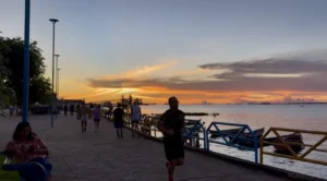 Cartão postal da cidade, orla de Santarém impulsiona o lazer e o bem-estar da população