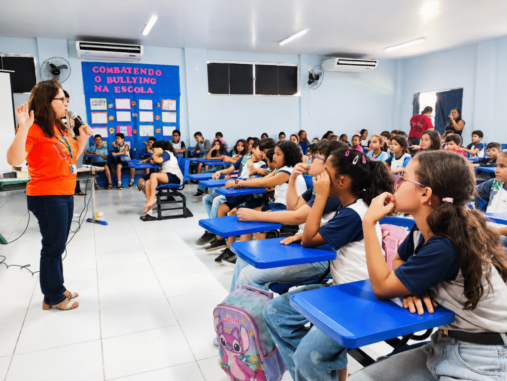 Escola da Prefeitura de Belém recebe ação de prevenção à violência sexual contra crianças