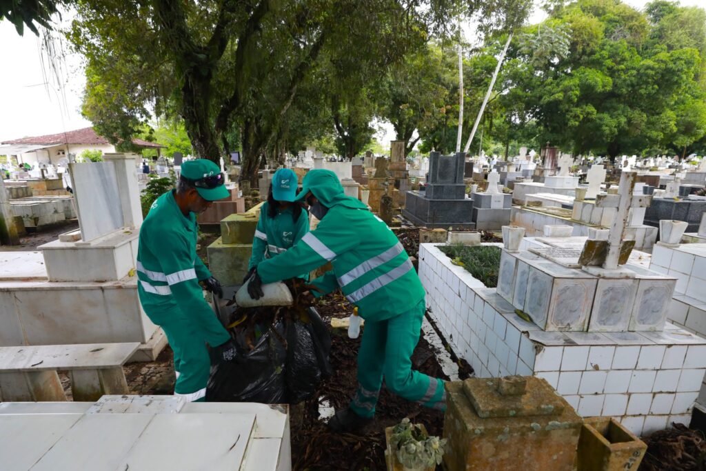 Dia das Mães: Sezel realiza força-tarefa de limpeza nos cemitérios