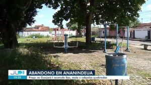 Abandono à vista: praça no Guajará I sofre com lixo, mato alto e infraestrutura precária em Ananindeua