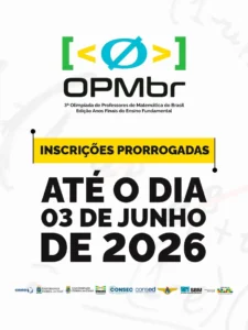 Inscrições para a 3ª Olimpíada de Professores de Matemática seguem até 3 de junho