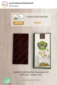 Chocolate vencedor de concurso nacional utilizou amêndoa de cacau do Pará