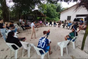 Reunião sobre o Sistema Jurisdicional de REDD+ Pará reúne aldeias da etnorregional Belém-Guamá no território Zawar Pinim