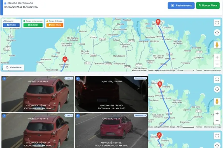 Sistema Sentinela, do Detran, detecta 300 veículos com placas irregulares em dois meses