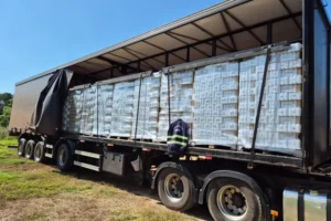 Sefa apreende mais de 8 mil caixas de cerveja, 48 toneladas de soja e peças de PVC