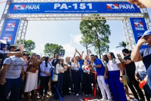 Governadora Hana Ghassan entrega pavimentação da PA-151 entre Baião e Breu Branco